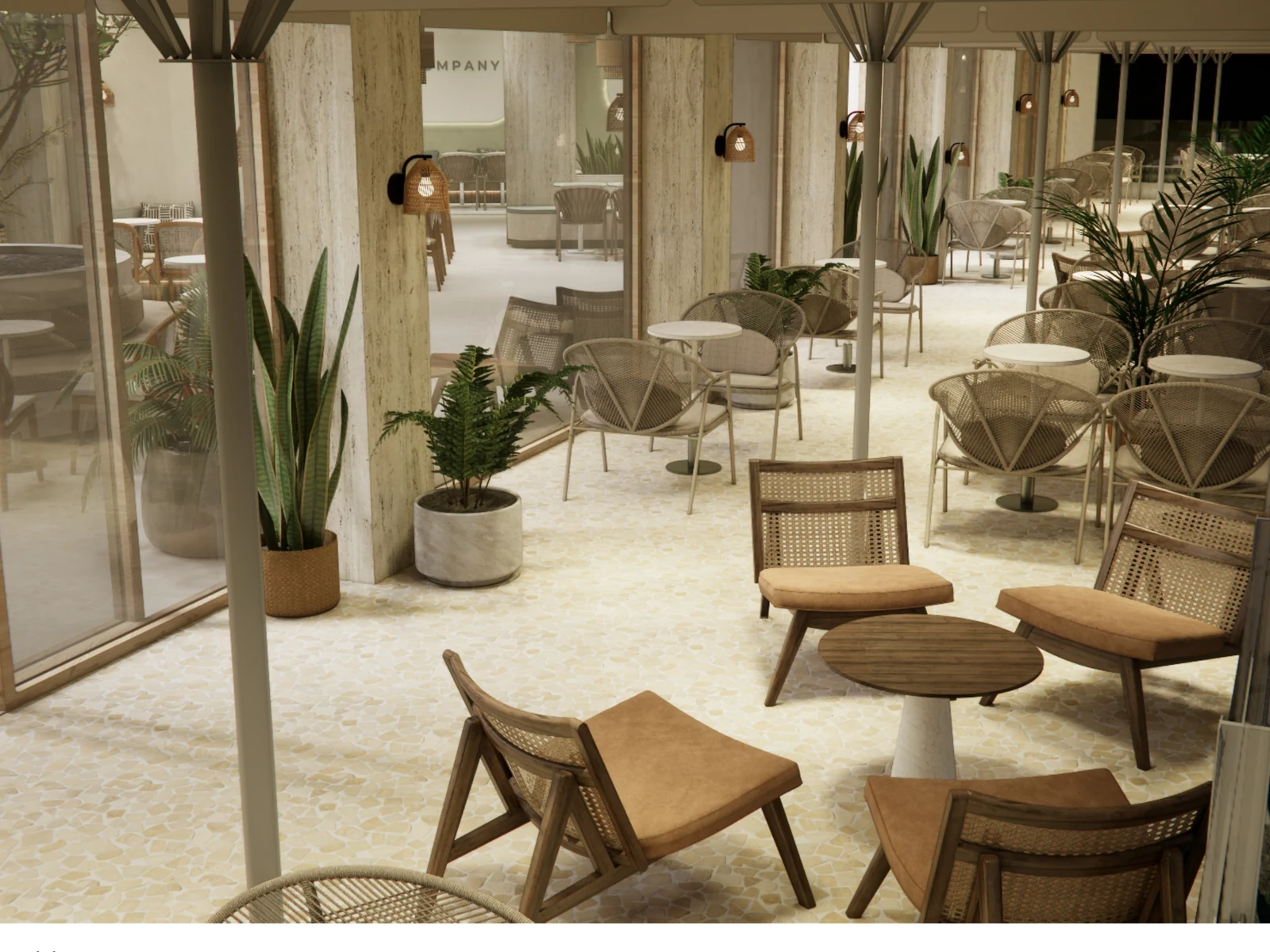 Nova Coffee Company teras detayı